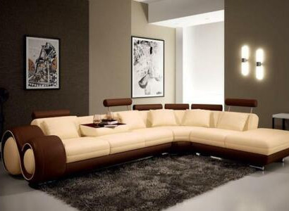 Ecksofa Sofa Couch Polster Wohnlandschaft Leder Sofas Garnitur LForm