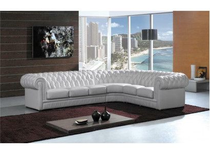 Ledersofa Ecksofa Couch Chesterfield Polster Eckgarnitur Sofa Couchen