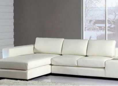 L Form Sofa Couch Polster Garnitur Design Wohnlandschaft Ecksofa Leder