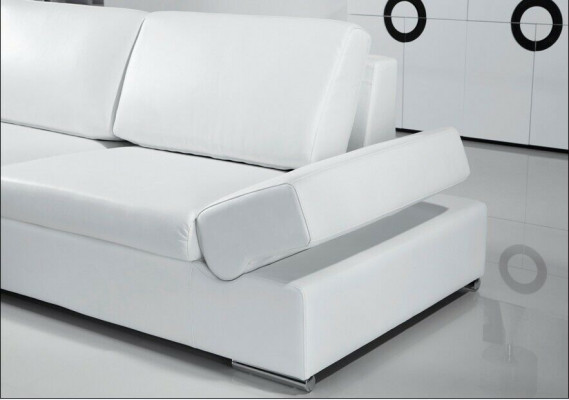 Ecksofa Sofa Deko Couch Polster Wohnlandschaft Leder Eck Sofas Garnitur