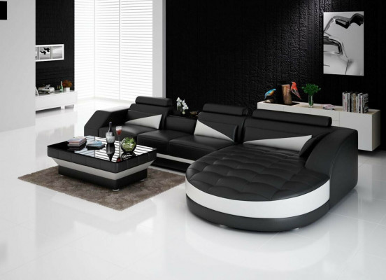 Ecksofa L-Form Wohnlandschaft Designer Sofa Couch Polster Sitz Garnitur