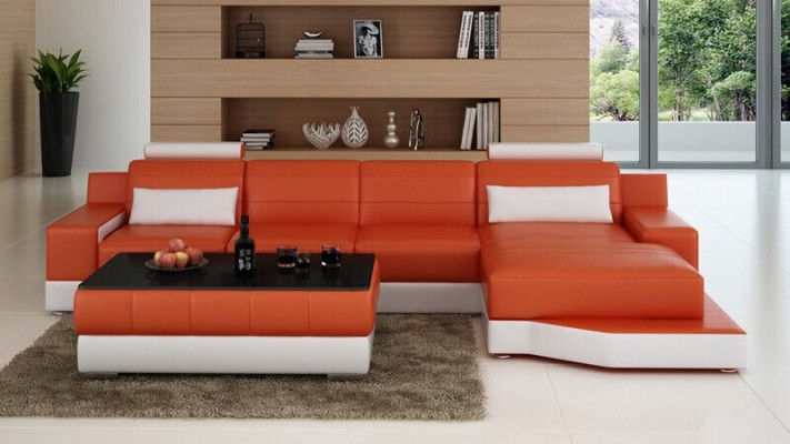 Garnitur L Form Couchen Sofa Wohnlandschaft Exclusive Wohnzimmer