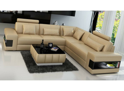 Ecksofa L Form Sofa Couch Polster Ecksofas Wohnlandschaft Ledersofa