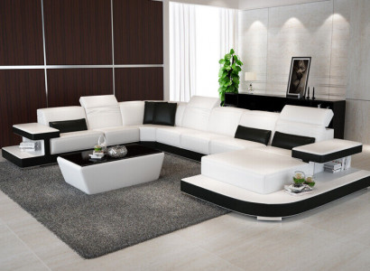 Wohnlandschaft Eckgarnitur Ecksofa Polster Garnitur Sofas Couchen neu