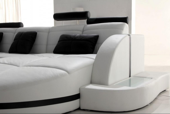 Ecksofa Ledersofa Big XXL U Form Wohnlandschaft Sofa Couch Garnitur Sofas EckeEcksofa 