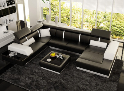 Sofa Wohnlandschaft U Form Ecksofa Couch Garnitur Polster U Form