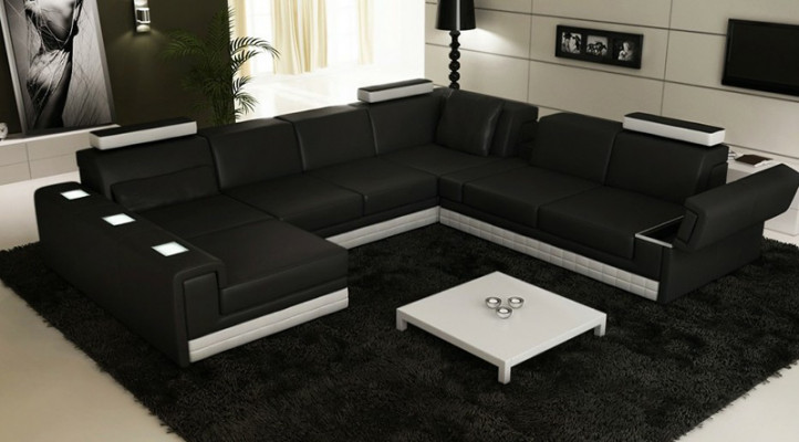 Ledersofa Couch Sofagarnitur Ecksofa Eck Garnitur Design Modern Sofa