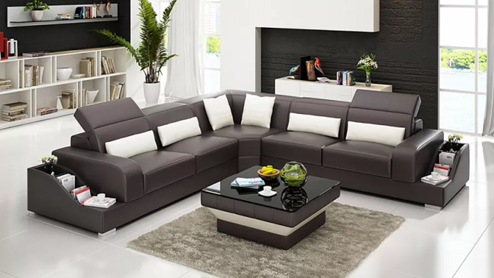 Ledersofa Couchen Design Wohnzimmer Günstige Polster Möbel Sitzgarnitur Sofa Neu
