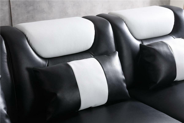 Relax Couchen L Form Shape Sofa Couch Garnitur Beleuchtet Wohnlandschaft