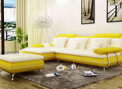 Garnitur L Form Exclusive Wohnzimmer Couch Poster Couchen Sofa