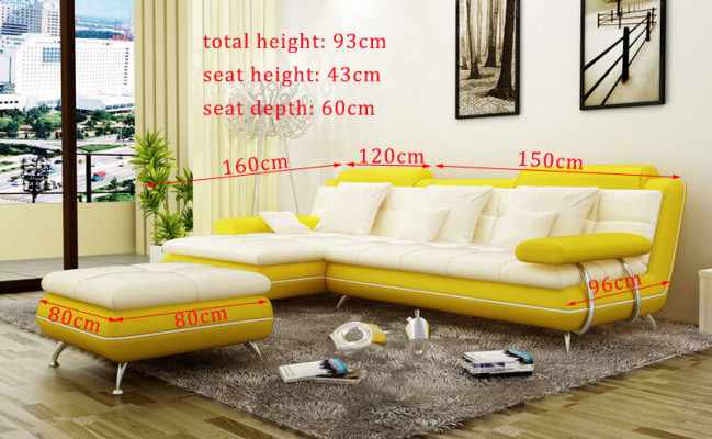 Garnitur L Form Exclusive Wohnzimmer Couch Poster Couchen Sofa