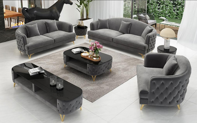 Luxus Sofagarnitur Couch Polster Set Sitz Sofa Garnituren 321 Sitz 3tlg.