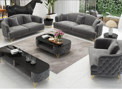 Luxus Sofagarnitur Couch Polster Set Sitz Sofa Garnituren 321 Sitz 3tlg.