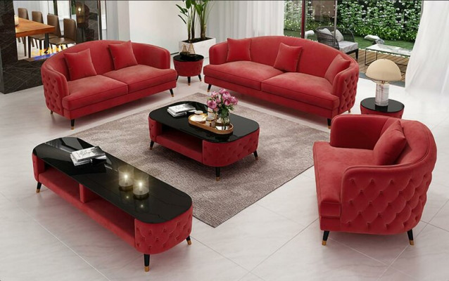 Luxus Sofagarnitur Couch Polster Set Sitz Sofa Garnituren 321 Sitz 3tlg.