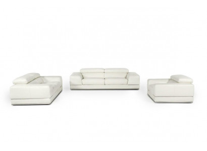 Ledersofa Sofagarnitur 3+2+1 Sitzer Set Garnitur Polstersofa Deko Couch