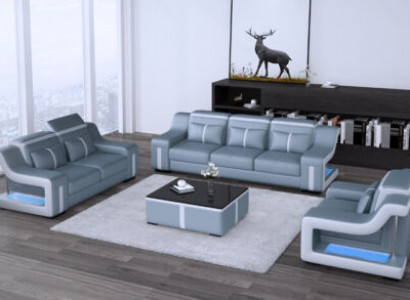 Sofagarnitur Couch Polster Sofa Set 311 Leder Couchen Sofas Komplett