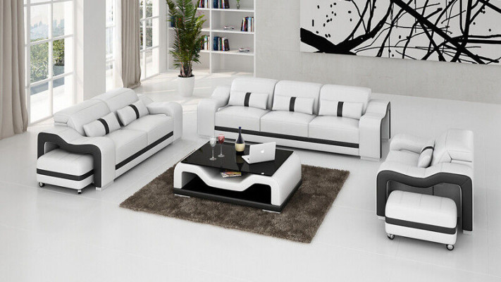 Sofagarnitur 311 Sitzer Set Design Sofas Polster Couchen Relax Leder