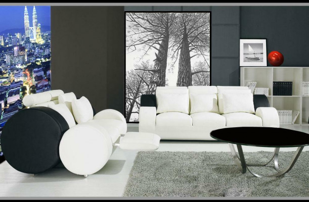 Sofagarnitur Garnituren Set Design Sofas Polster Leder 311 Sitzer Couchen
