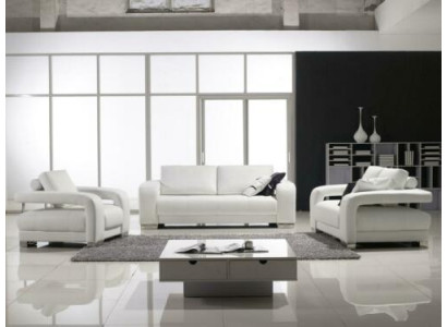 Sofagarnitur Design Couchen Polster Leder 311 Sitzer Garnituren Set Leder