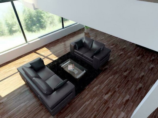 Ledersofa Wohnlandschaft 3+2 Sitzer Garnitur Design Modern Sofa Couch