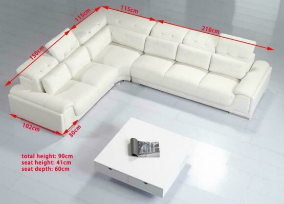Ecksofa Wohnlandschaft Sofa Couch Garnitur Polster Eckcouch L Form