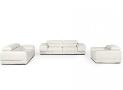Ledersofa Couch Wohnlandschaft 3+1+1 Neu Garnitur Sofa Sofagarnitur