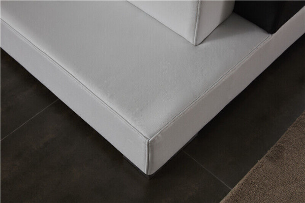 Wohnlandschaft Ecksofa Sofa Couch Polster Leder Eck Sofas Garnitur