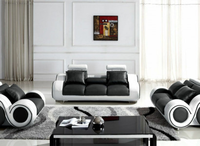 Polster Sitz Couch 3 Sitz Garnitur Sofa Sofas Couchen Leder Dreisitzer