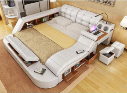 Bett Multifunktion - Tresor - Wärme Liege - USB - Sound Doppel Hotel