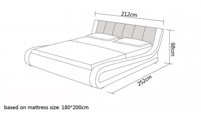 Bett Lederbett Polsterbett Moderne Doppel Schlafzimmer Ehebett Betten