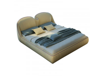 Design Betten Leder Bett Doppel Luxus Ehe Modernes Hotel Gestell Schlaf