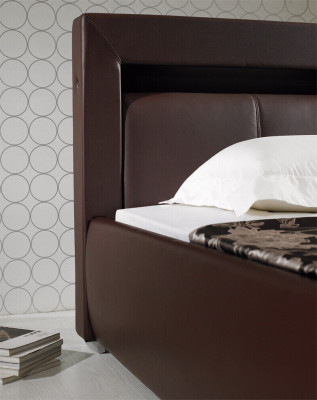 Leder Bett Polster Design Luxus Doppel Hotel Schlaf Zimmer Ehe Betten