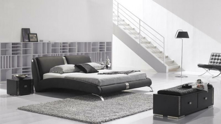 Modernes Bett Polsterbett Doppelbett Designer Betten Set 180x200cm
