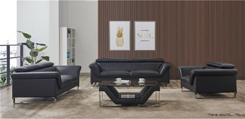 Sofas Moderne Couchen Polster Leder 32 Sitzer Sofagarnitur Garnituren Set Neu
