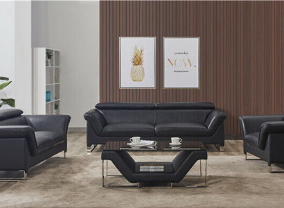 Sofas Moderne Couchen Polster Leder 32 Sitzer Sofagarnitur Garnituren Set Neu