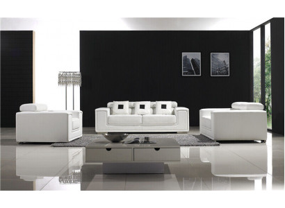 Garnitur Ledersofa Sofagarnitur 32 Sitzer Set Polstersofa Couch Designersofa Neu