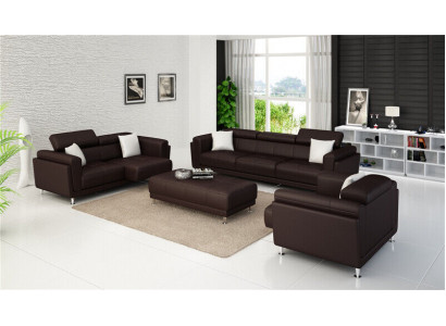 Garnituren Design Couchen Sofas Polster 32 Sitzer Sofagarnitur Set Leder Sofa