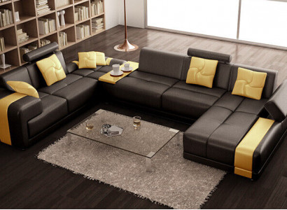 Sofa Eckgarnitur Wohnlandschaft U Form Eckcouch Ecksofa Couch Garnitur
