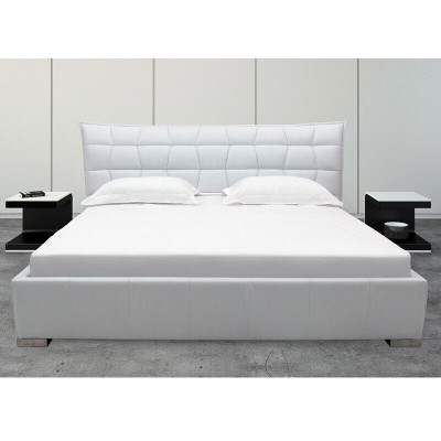 Leder Design Bett Doppel Betten Luxus Ehe Modernes Hotel Gestell Schlaf
