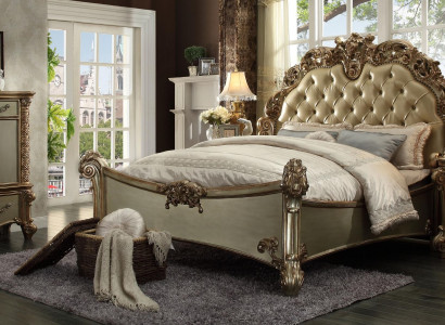 Bett 2x Nachttisch 3 tlg. Schlafzimmer Set Designer Luxus Gruppe Garnitur