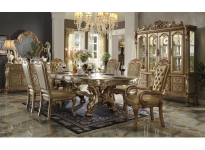 Königlicher Esstisch Designer Chesterfield 6x Stühle Komplette Garnitur 7tlg. Set