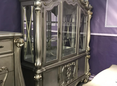 Vitrinen Glas Bar Schrank Haus Barock Schränke Wand Regal Holz Vitrine