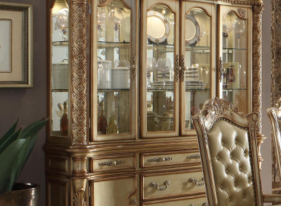 Luxus Schaufenster Vitrine Vitrinen Schrank Glas Antik Stil Barock Rokoko