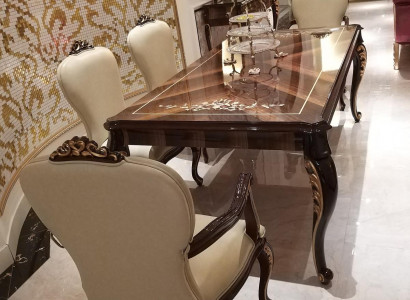 Esszimmer Stühle 6x Stuhl Sessel Set Lounge Club mit Armlehnen Luxus