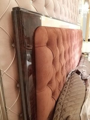 Bett 2x Nachttisch 3 tlg. Schlafzimmer Set Design Modern Luxus