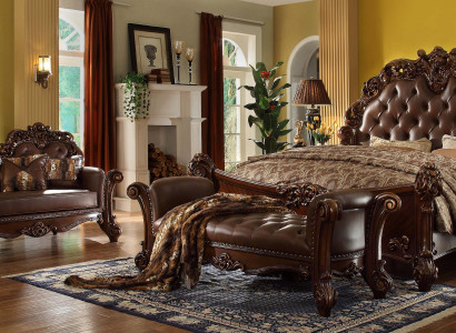 Königliches Doppel Bett Betten 2x Nachttisch Konsole Komplett Set