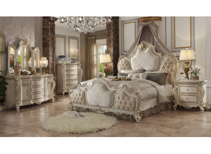 Luxus Kommode Anrichte Spiegel Barock Rokoko Klassische Möbel Holz Kommoden 2tlg