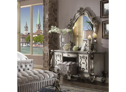 Klassischer Schminktisch Spiegel Luxus Konsole Kommode Schlafzimmer Barock neu
