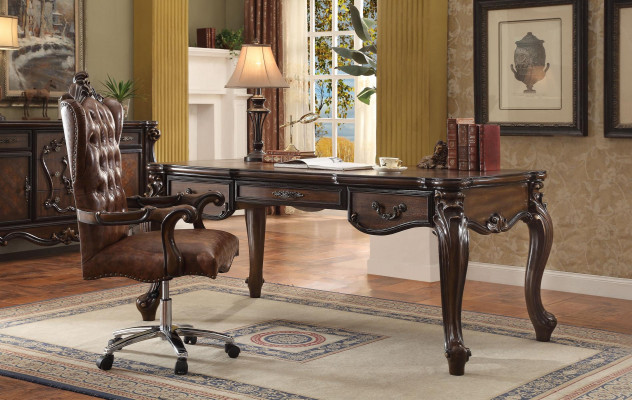 Büroset Schreibtisch Chefsessel Komplett Office Rokoko Barock 2tlg. Set
