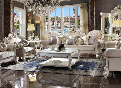 Luxus Sofagarnitur 3+2+1+1 Sitzer Set Design Sofa Polster Couchen Couch